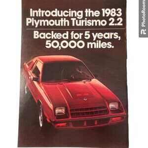 1983 Plymouth Turismo Print Advertisement December 1982 Original Vintage 8x11